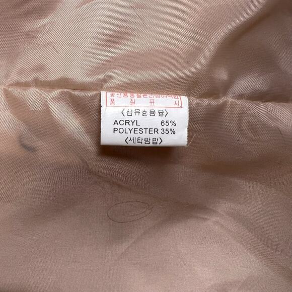 Coquette Blush Lace Trim Coat S Bow Buttons Pearl Detail Korean Made Jacket Amy - Picture 10 of 12